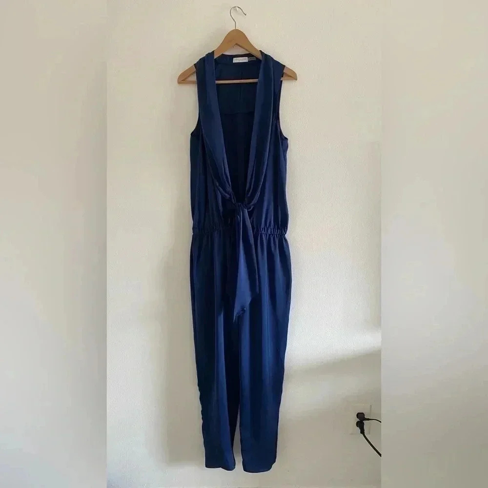 Ramy Brook Blue Halter Jumpsuit - Picture 2 of 10